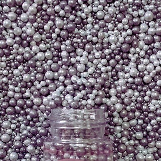 Confect Love Silver Metallic Disco Ball Sprinkles - Edible Cake & Cupcake Decorating Pearls, Metallic Sugar Sprinkles for Desserts and Cookies | Vegan, Gluten-Free, Soy-Free, Dairy-Free, Palm Oil-Free – 4.2 Oz