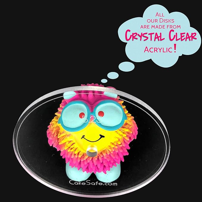 CAKESAFE – 2-9.25” Clear ¼” Acrylic Disks – Perfect Icing Tool to Smooth the Buttercream on Your Cakes