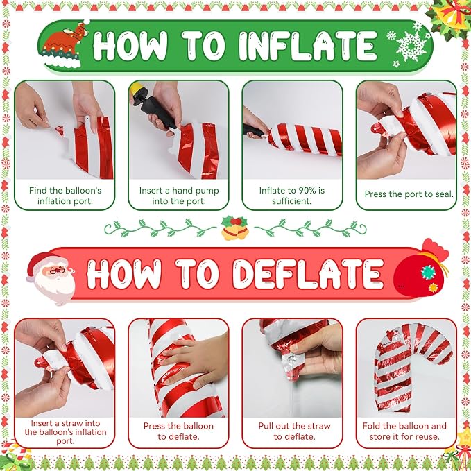 FunHot Christmas Balloon Arch Kit, Xmas Beige Red Balloon Garland, Apricot Brown Red Metallic Gold Latex Balloons with Gingerbread Man Candy Cane Star Foil Balloons for Christmas Party Decorations