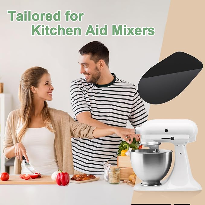 Mixer Slider Mat Compatible with KitchenAid 4.5 Quart Tilt-Head Stand Mixer, Acrylic Sliding Tray Appliance Sliders for Kitchen Aid 4.5 Qt Mixers Accessories, Black