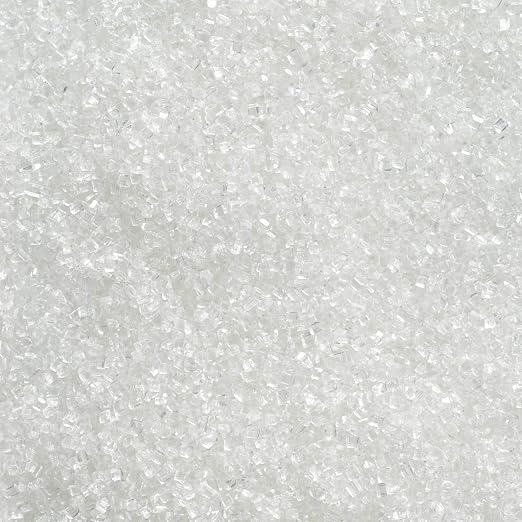 DecoPac Sanding Sugar | White Edible Sugar Sprinkles | 33oz | Edible Sanding Sugar in Handheld Container | Made In USA | Sugar Sprinkle Mix For Cakes, Cupcakes, Cookies, Extra Large Pack | 33 Ounce - White