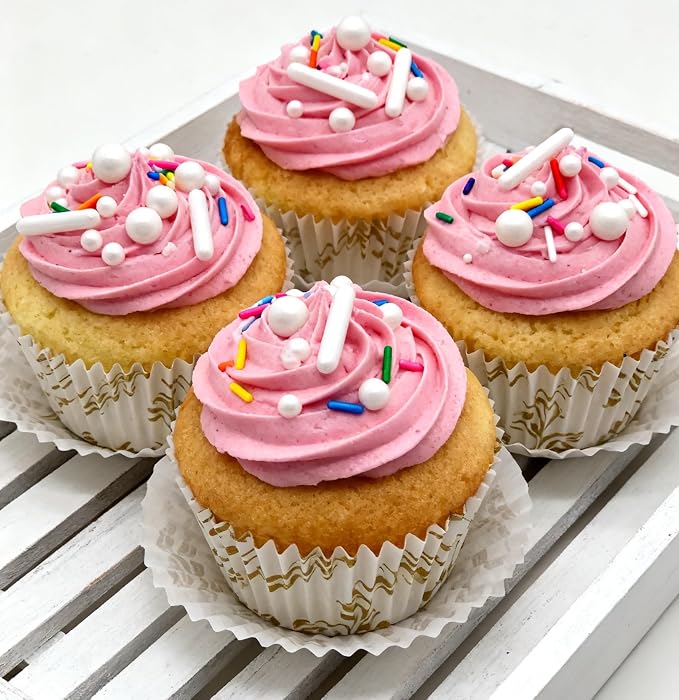 Edible Pearl Sprinkles for Cake Decorating – 26 Colors Mixed Size Sugar Pearls for Cakes, Cupcakes, Cookies, Donuts & Ice Cream | Gluten Free, Food Grade Wedding Valentin's Day And other festival cakes are used for deconration | By Zali(Pearl White)