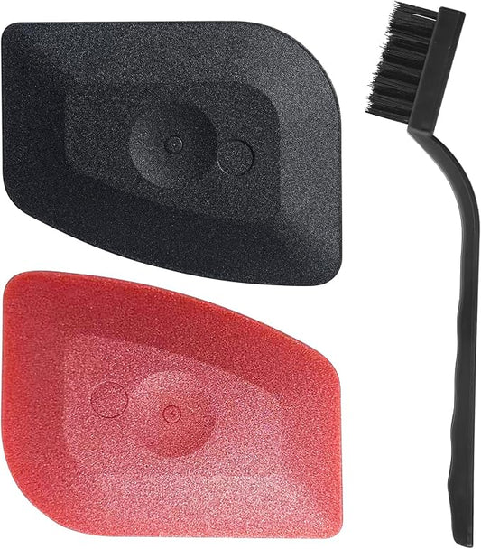 Plastic scraper bowl scraper food scraper tool scraper tool kitchen plastic scraper tool scraper for cleaning bench scraper kitchen pan scraper food scraper dish scraper 2Pcs＋1pcs cleaningbrush(3pcs)