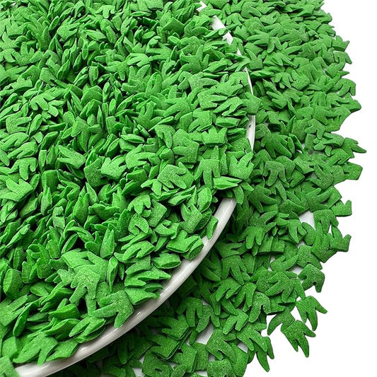 SE Si&Moos Green Grass Sprinkles for Cake Decorating Edible Grass Confetti Green Sprinkles for Cupcakes St.Patrick's Day Cupcake Toppers Edible Confetti Cake Decoration Party Wedding Baby Shower Holiday Supplies 2.47 OZ
