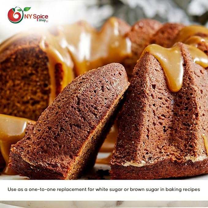 NY SPIC ESHOP Date Sugar - Dates Sugar Powder - Date Powdered Sugar - Sugar Substitute and Alternative Sweetener for Baking - Great for Desserts, Coffee & More – Natural Refined Sugar - 1 (Pound)