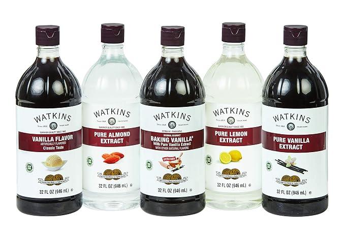 Watkins Pure Almond Extract, 32 fl. oz. Economy Sized Bottle, 1 Count (21903)