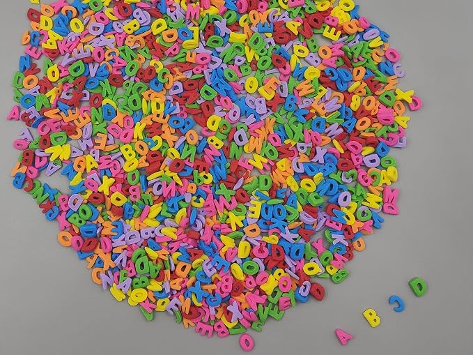 Colorful edible school enrollment Letters Sprinkles- Sugar decoration for the start of school - ABC alphabet figures for cakes and cupcakes Decorating, 2.5oz(Not including a full alphabet set)