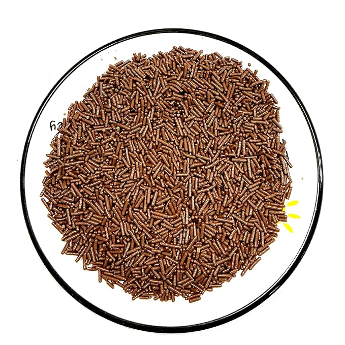 Homipooty Chocolate Soft Jimmies Sprinkles Edible Candy Jimmies Sprinkles for Cake Decorating 78g/2.75oz Cookie Cupcake Topper Ice Cream