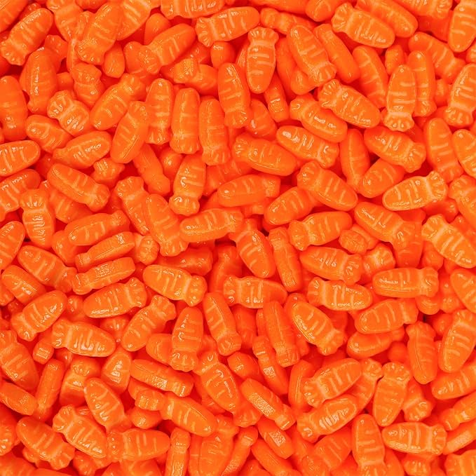 Easter Sprinkles for Baking, Edible Carrot Sprinkles,Cake Decorations for Easter Cake Toppers,Festive Sprinkle for Cakes, Cupcakes, Cookies, and Desserts 3oz