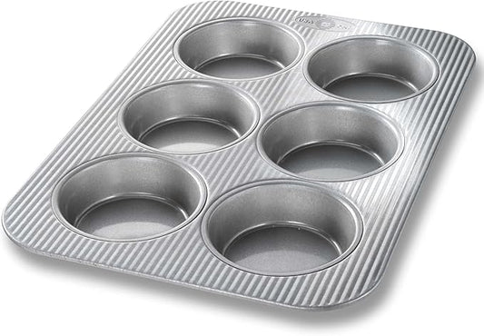 USA Pan Bakeware Nonstick Mini Round Cake Pans, Aluminized Steel