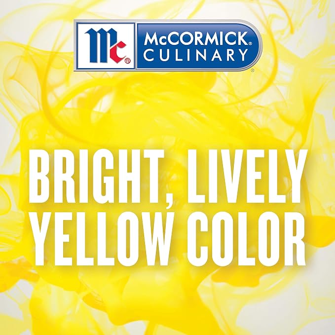 McCormick Culinary Egg Shade (Yellow) Food Coloring, 16 fl oz - One 16 Fluid Ounce Bottle of Yellow Food Dye, Adds Yellow Color to Frostings, Icings, Cheese Dishes and More