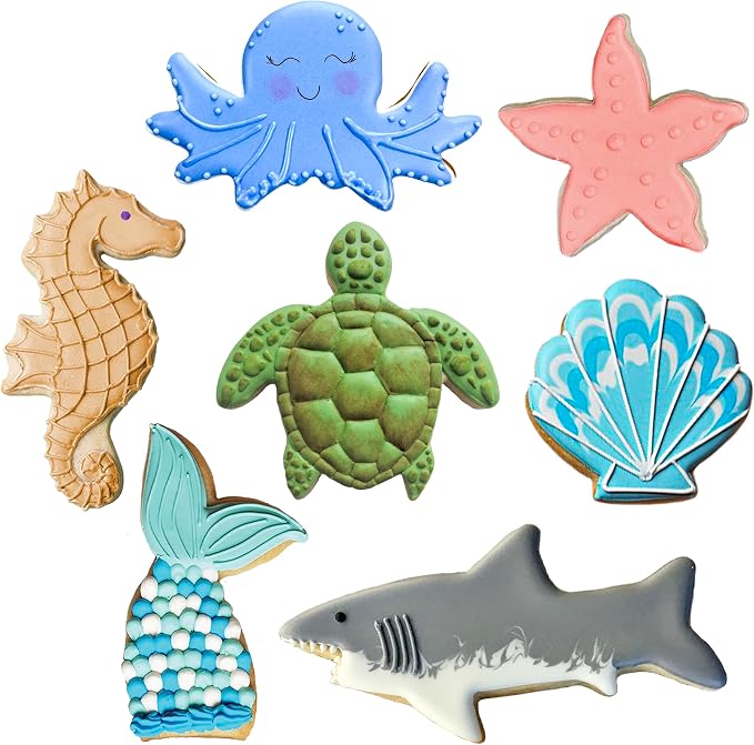 Ann Clark Under the Sea Cookie Cutters 7-Pc. Set Made in the USA