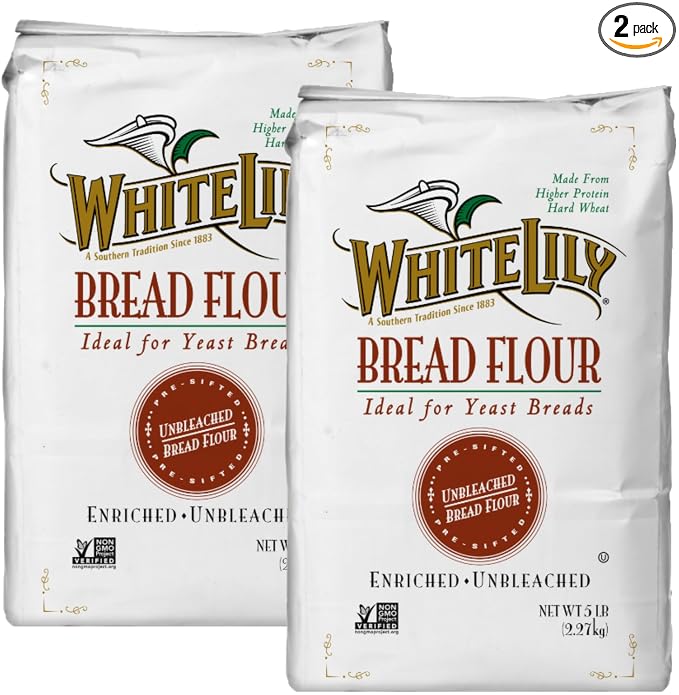 White Lily Bread Flour, 5 lb Bag (Pack of 2)