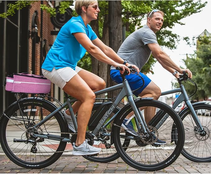 RAYMACE Bike Rear Rack Bag, Bike Trunk Cooler Bag, Bicycle Pannier for Warm or Cold Items (Violet)