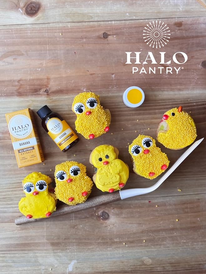 Natural PURE BANANA Extract by HALO PANTRY (2oz bottle) | Water-Soluble, Dye-Free/Colorless, Gluten-Free, Dairy Free, Zero Sugars, NO Sweeteners, NO Calories | Perfect for customizing ANY baking, candy, dessert or drink recipes