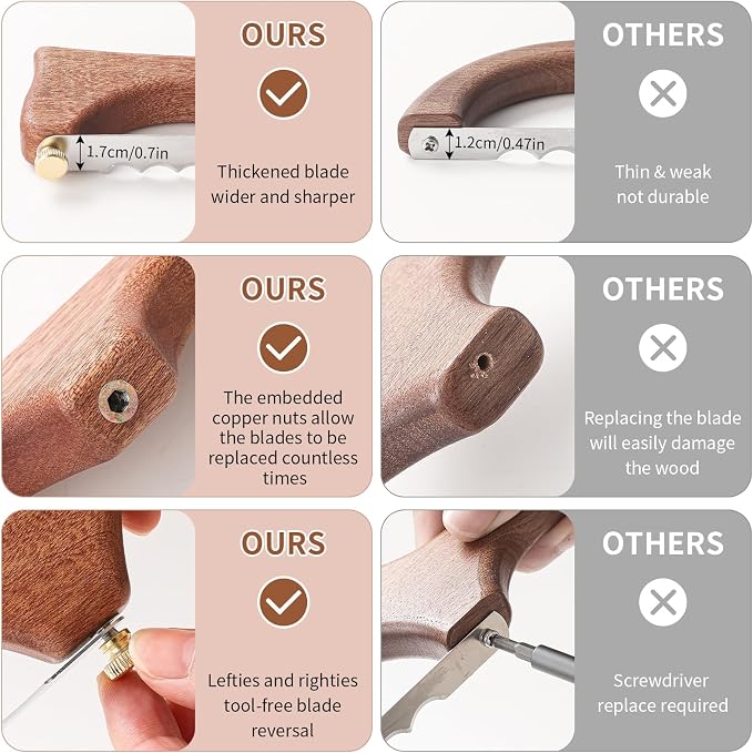 Bread Knife for Homemade Bread,Wooden Sourdough Bread for Slicing,Bow Bread Knife for Sourdough, Bow Design Easy to Cutting Even Slices,Premium Bread Slicer, Bread Saw for Homemade