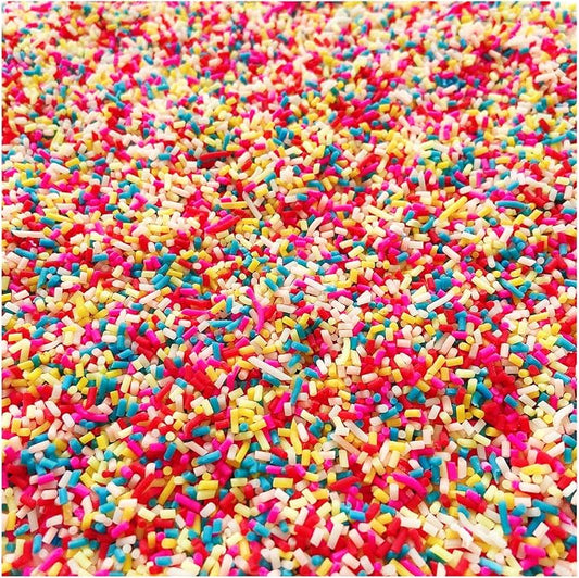 EHOPE 100G Fake Sprinkles Polymer Sprinkles Faux Sprinkles Resin Sprinkles Clay Sprinkles For Resin Fake Candy Sprinkles for Nail Art DIY Crafts Cake Phone Case (100G Sugar granules-Red)