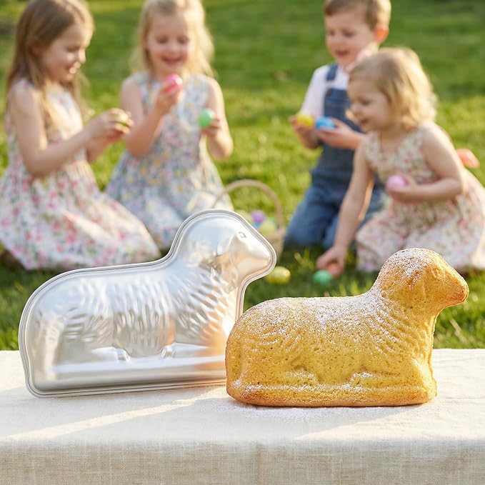 Easter Cake Pan Premium Lamb Shaped Cake Pan,Lamb Cake Tin, Baking Pan,Aluminum, Birthday And Occasion Cakes Easter