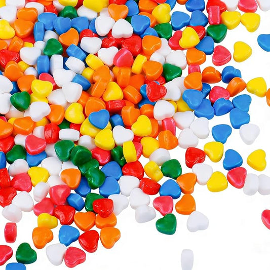 Rainbow Heart Sprinkles for Baking, Edible Birthday Sprinkles for Cake Decorating, Cookies, Ice Cream and Macaron Toppings