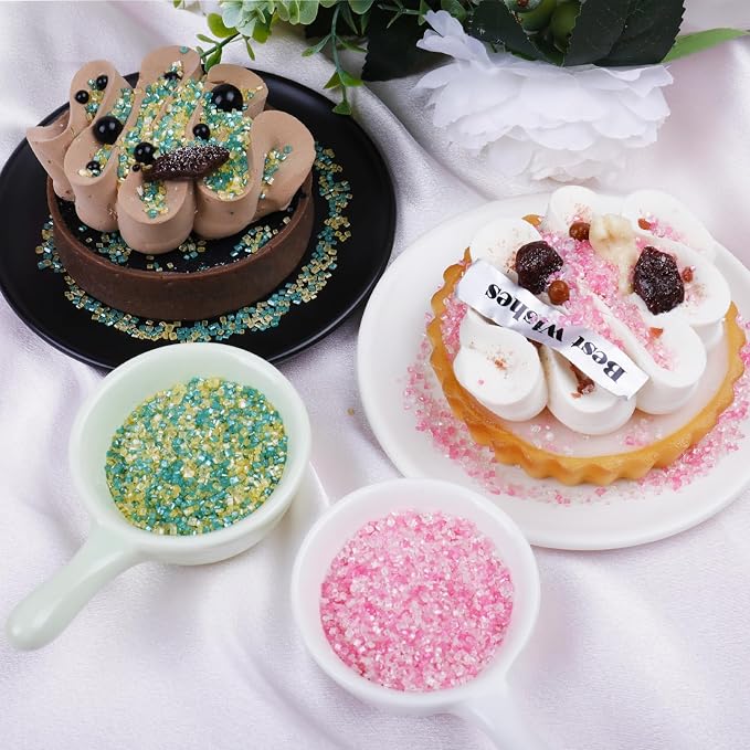 Pink Sprinkles for Baking, Valentines Sprinkles,130g/4.6oz Pink Sanding Sugar, Ideal for Cupcake, Cookie, Ice Cream and Donuts Toppings, Wedding, Birthday Party Supplies