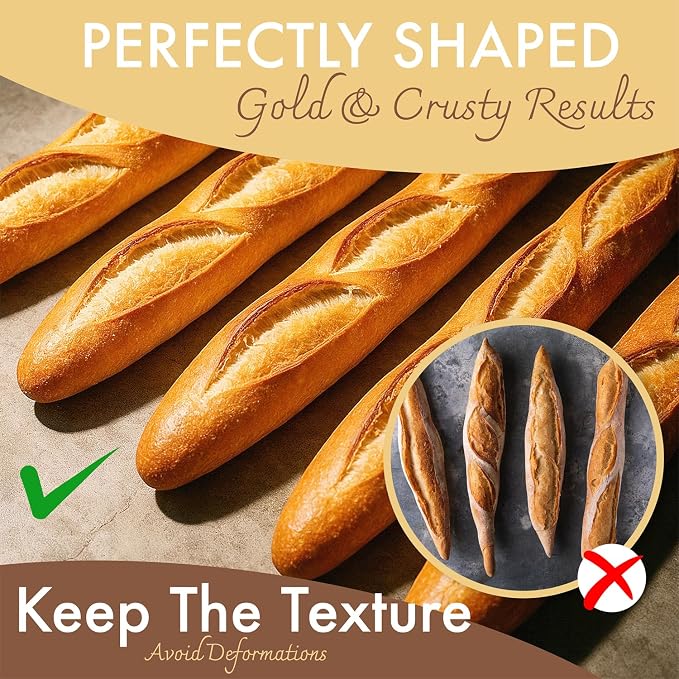 Professional Bakers Couche Extra Large 35" x 26" Heavy Duty Canvas Weight Linen Proofing Cloth - 100% Natural Flax Linen - with Bonus Storage Bag