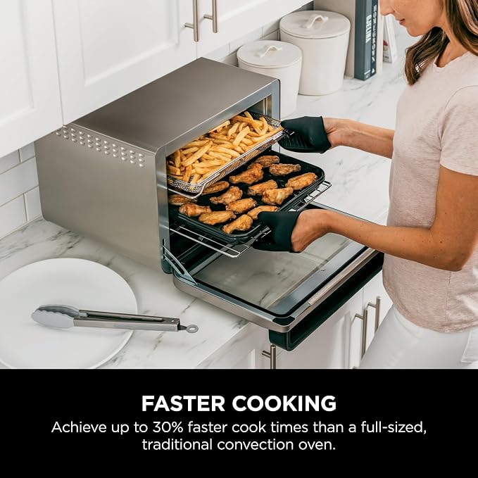 Ninja-DT200-Foodi-8-in-1-XL Pro Air Fry Oven Large Countertop Convection Oven (Renewed)