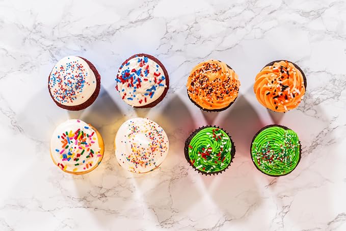 Bakerpan Halloween Jimmies Sprinkles - 6 Ounces Edible Sprinkles for Cake Decorating, Cupcakes, Ice Cream, Cake Decorations (Made in USA)