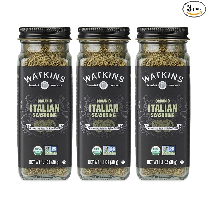 Watkins Organic Italian Seasoning, 1.1 Ounce, 3 Count