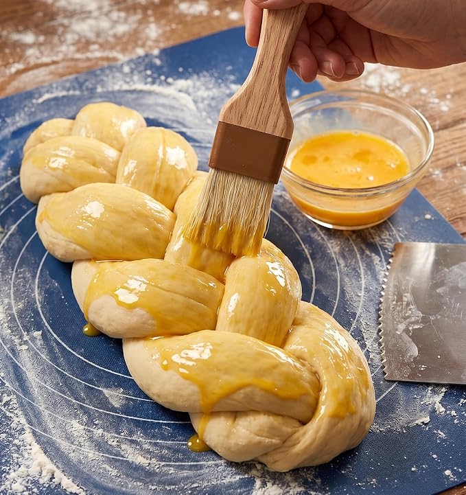 4 Pcs Pastry Brush for Baking, Pastry Brushes Cooking Brush, Heat Resistant, Kitchen Brushes for Oil, BBQ Grill, Butter Sauce, Baking