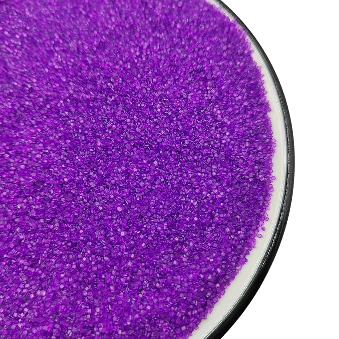 Purple Sanding Sugar Sprinkles, Purple Sugar Crystals, Edible Sparkling Sprinkles for Cake Cupcake Decorating, Baking Cake Decorations, Cookies Ice Cream Toppings, Wedding Party Christmas Supplies 130g/4.6oz