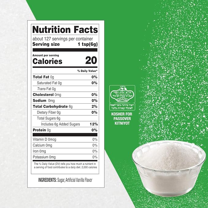 Roots Circle Vanilla Sugar | Baking, Cooking, Coffee, Desserts, Cocktails | Ideal for Cakes, Crème Brulee, Ice Cream & Shakes | 1.68 lb (Pack of 2)
