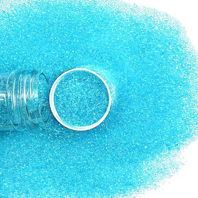 Edible Blue Sanding Sugar Sprinkles 142g/ 5.01oz Sugar Crystals for Cake Decorating Candy Baking Decorations Ice Cream Toppings and Cupcake Decorating for Valentines Halloween Christmas