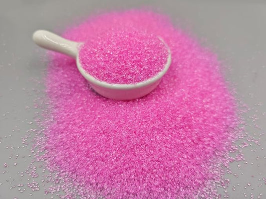 Edible 5 Ounce Medium Decorative Pink Sanding Sugar Sprinkles for Baking, Sparkling Crystals for Cakes, Cookies, Cupcakes, Ice Cream Topping and Rimming Sugar