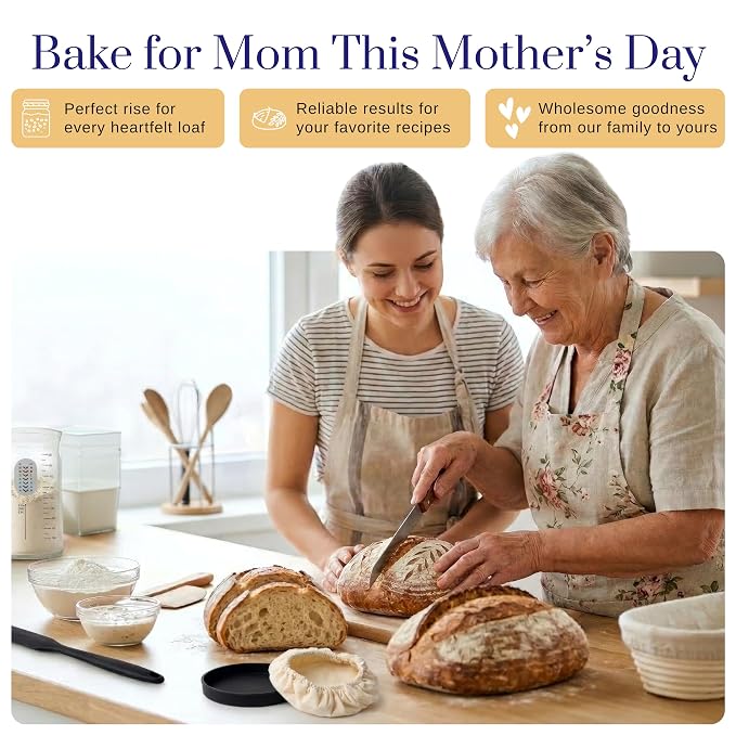 Gluten Free Sourdough Starter - 100+ Year Old Dehydrated Heirloom Style Sourdough Starter Kit for Sourdough Bread, Pizza, Buns, Pancakes, Muffins | Easy to Use | Beginner Friendly