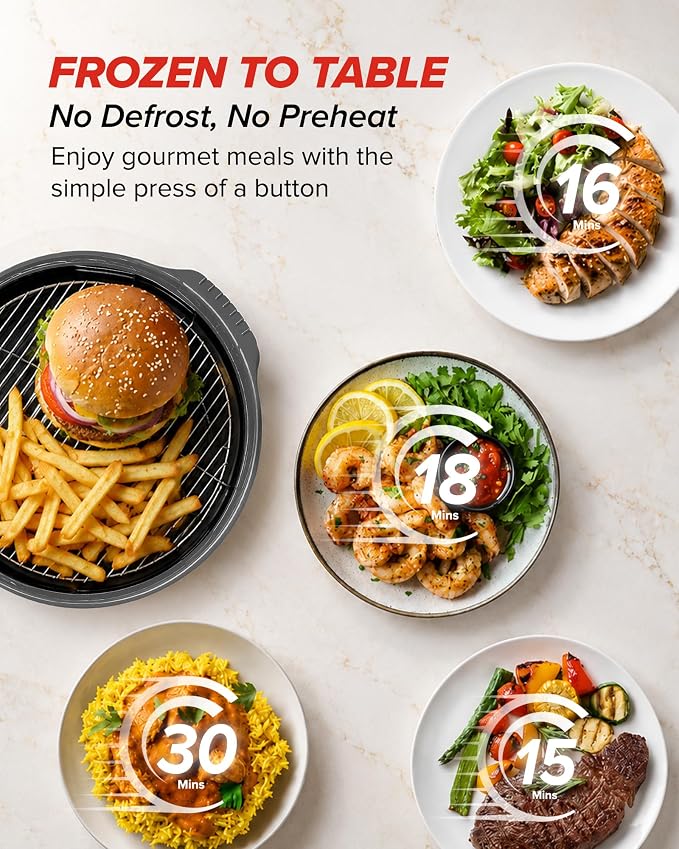 Nuwave Pro Plus 2 Air Fryer Oven, Infrared Countertop Convection, No Defrost No Preheat, Triple Combo Heating, 10-in-1 Multicooker, PFAS & BPA Free, 10LB Capacity, Dishwasher Safe Parts, 20660V03Y