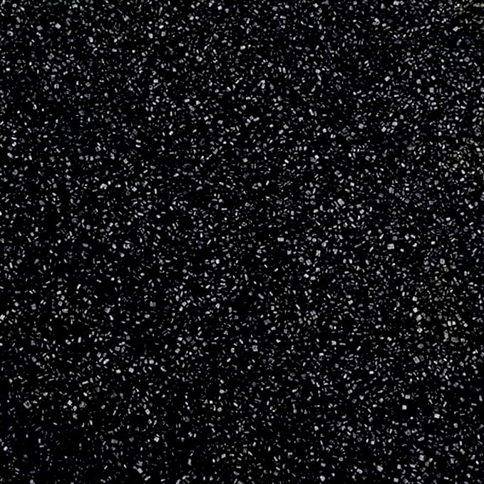 Edible Black Sanding Sugar Sprinkles 142g/ 5.01oz Sugar Crystals for Cake Decorating Candy Baking Decorations Ice Cream Toppings and Cupcake Decorating for Valentines Halloween Christmas