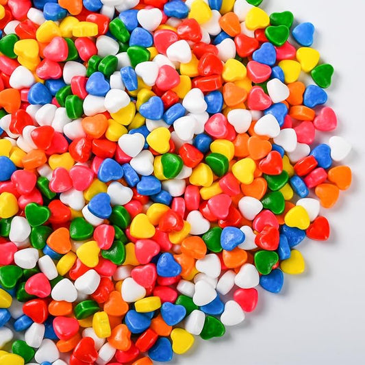 Bayep Rainbow Sprinkles for Cake Decorating Heart Bulk Sprinkles for Ice Cream, Cookies, Baking, Cupcake Topper Colorful Sprinkles Perfect for Birthday Party Christmas Holiday Supplies 3.52 Ounce