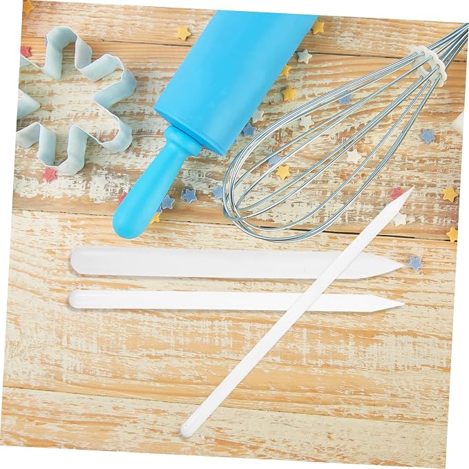 Alipis 3pcs Fondant Cake Decorating Kit Nonstick Rolling Pin Cake Smoother Baking Stick Carving Modeling Tool