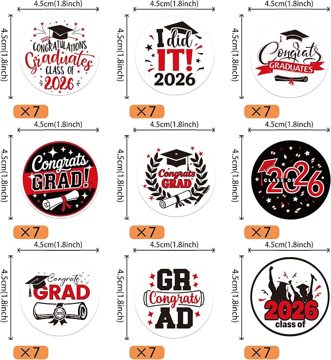 63 PCS Edible 2026 Graduation Cupcake Toppers Diploma Congrats 2026 Grad Cap Cupcake Picks Edible Class of 2026 Cake Decorations for 2026 High School/College Graduation Theme Party Supplies Dark Blue