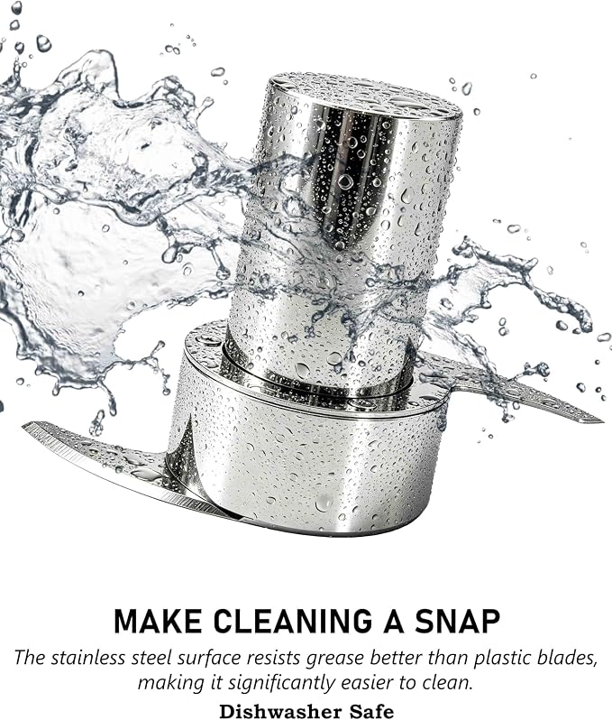 DLC-4CBN & CH-4CB Blade for 4-Cup Cuisinart Mini Prep Plus Food Processors | Less Microplastic - Resists Cracking, Chipping, Flaking - Easily Handle Hard Ingredients - Effortless Cleanup - Durable