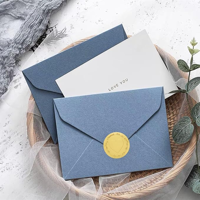 120Pcs Handmade With Love Stickers, 2 Inch Embossed Gold Foil Handmade Stickers Labels for Small Business Packaging, Wedding Favors, Crafts, Birthday, Envelope Seals – Round Adhesive Thank You Tags