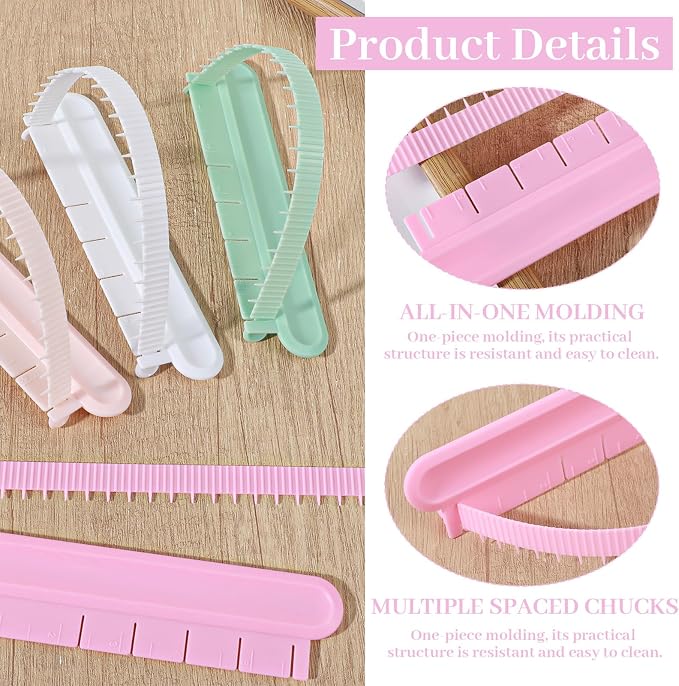 4 Pcs Cake Arch Guide Tool, Cake Decorating Tools for Fondant Icing Decorating Measuring Tools for Beginners, Convenient for Controlling the Size and Position of the Arc, White Pink Green Orange