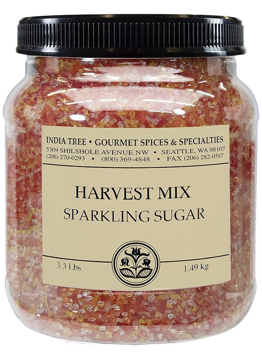 India Tree Harvest Mix Sparkling Sugar, 3.4 lb