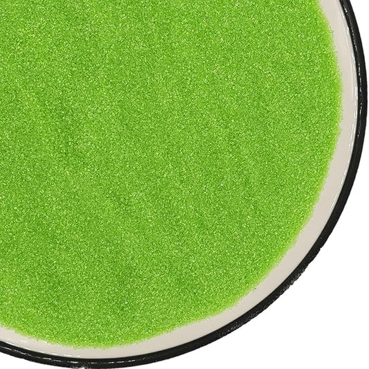 Edible 5 Ounce Fine Decorative Grass Green Sanding Sugar Sprinkles for Baking, Sparkling Crystals for Cakes, Cookies, Cupcakes, Ice Cream Topping and Rimming Sugar