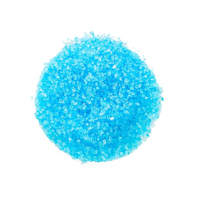 Bakerpan Sky Blue Sugar Sprinkles for Baking - 7 oz Coarse Sparkling Decorating Sugar Crystals for Baking Topping, Cookies & Cupcakes | Kosher, Gluten-Free, Made in USA