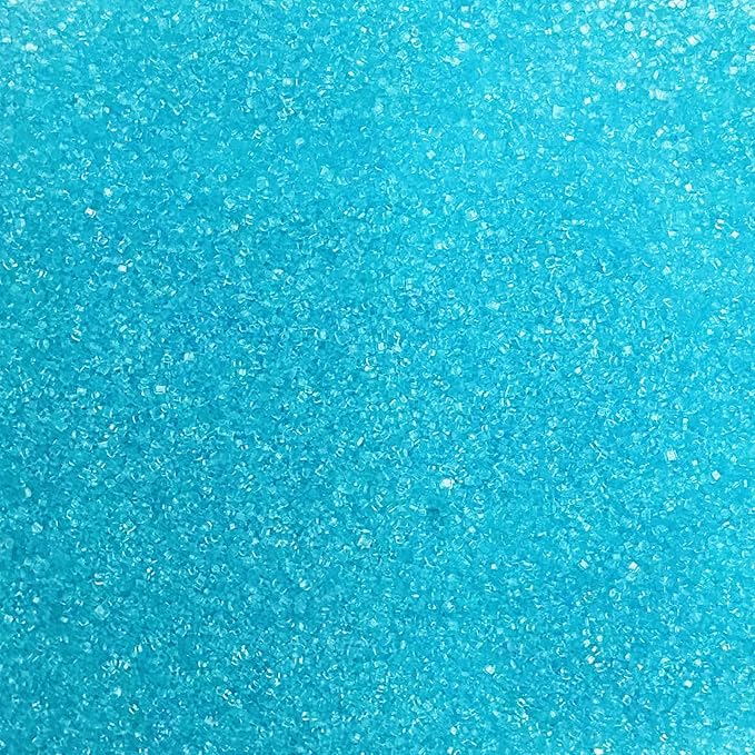 Edible Blue Sanding Sugar Sprinkles 142g/ 5.01oz Sugar Crystals for Cake Decorating Candy Baking Decorations Ice Cream Toppings and Cupcake Decorating for Valentines Halloween Christmas