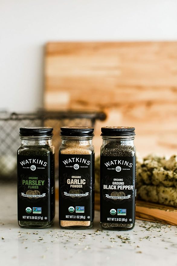 Watkins Gourmet Organic Spice Jar, Parsley Flakes, 0.59 Ounce Jar, 3-Pack