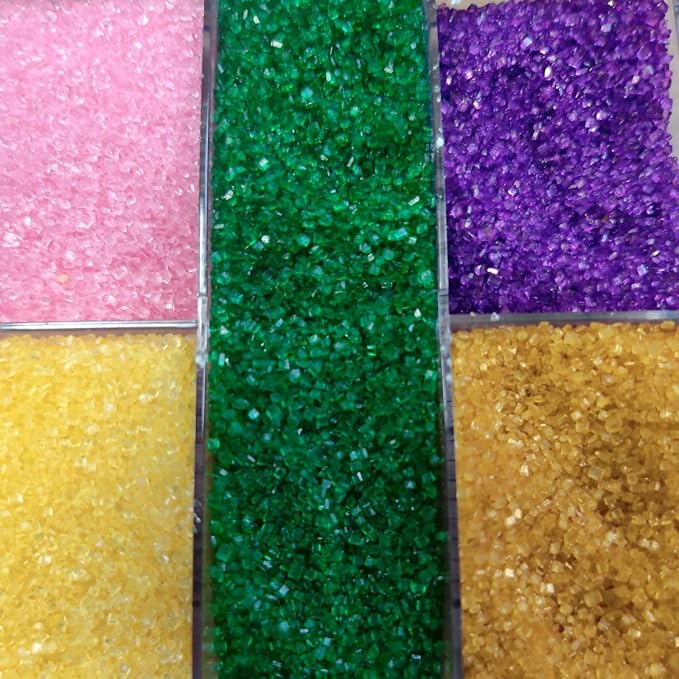 HeDeon&Rles Edible Sanding Sugar Sprinkles 100g/3.52oz Sparkling Sugar Crystals for Baking Cake Cupcake Pancake Ice Cream Top Birthday Wedding Easter Halloween ChristmasCake Decoration
