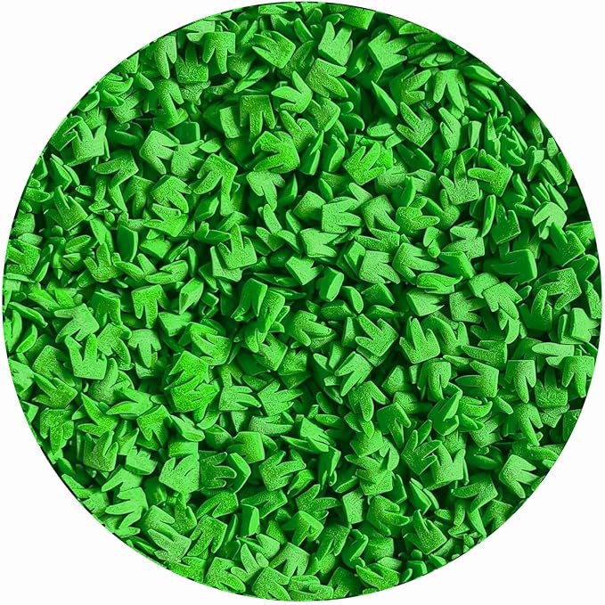 Edible Grass Sprinkles for Cake Decorating, Soccer Football Field Green Sprinkles Toppings for Cupcakes, Cookies, Ice Cream, Golf Sports Party Dessert Decorations, 3.4 oz