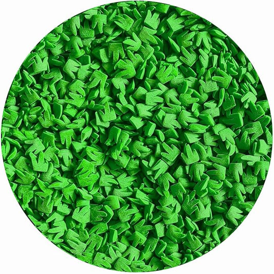 Edible Grass Sprinkles for Cake Decorating, Soccer Football Field Green Sprinkles Toppings for Cupcakes, Cookies, Ice Cream, Golf Sports Party Dessert Decorations, 3.4 oz